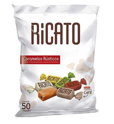 Ricato Caramelos Rústicos/Bolsa x 50 Unidades